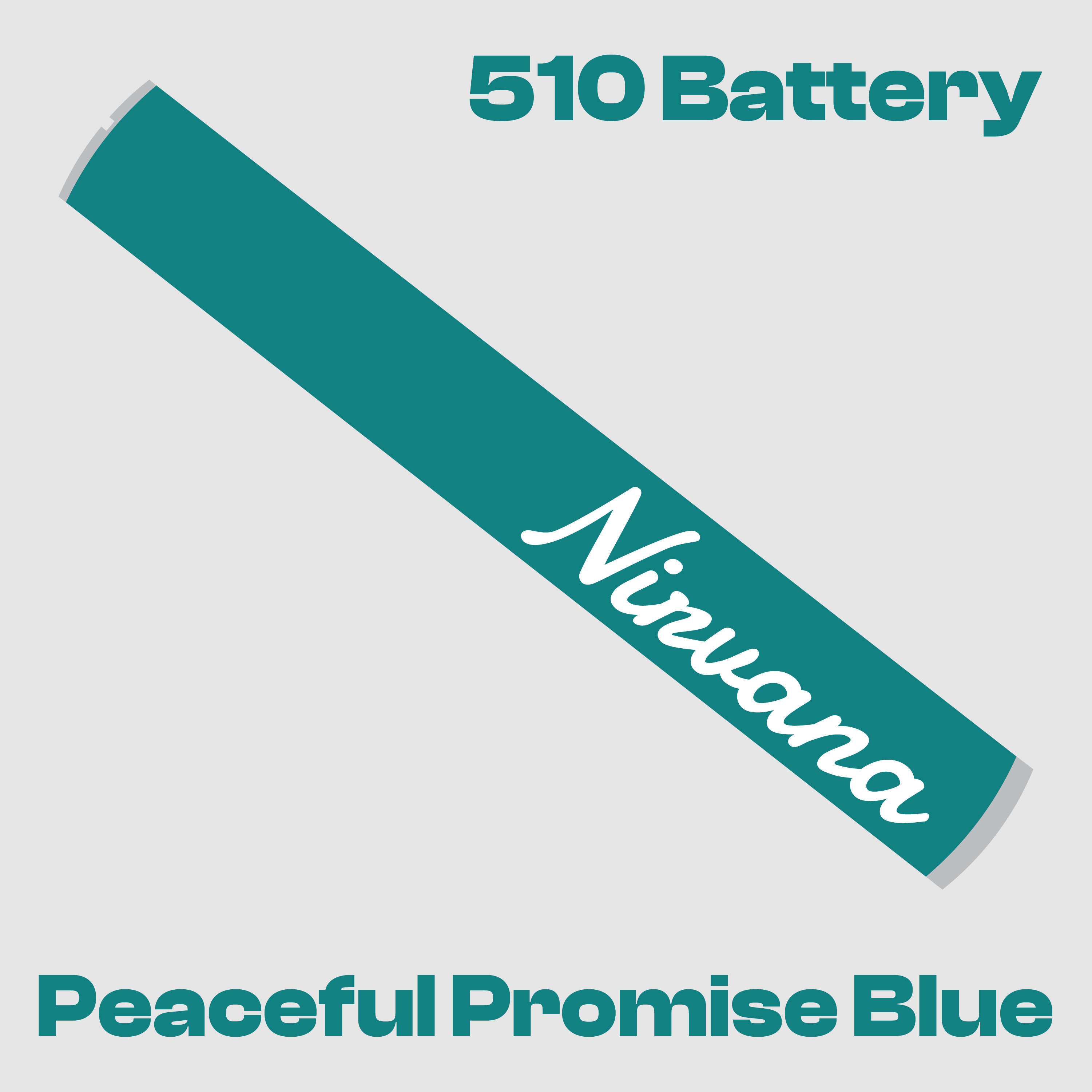 Photograph of product: Nirvana - 510 Thread Battery - Teal