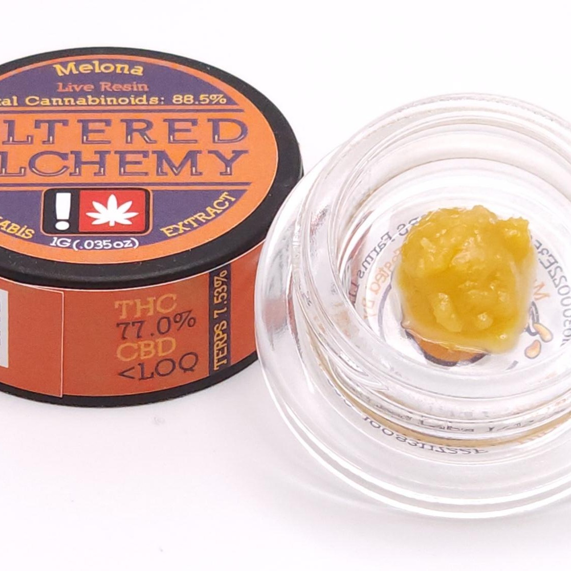 Photograph of product: Altered Alchemy 1g Live Resin - Melona