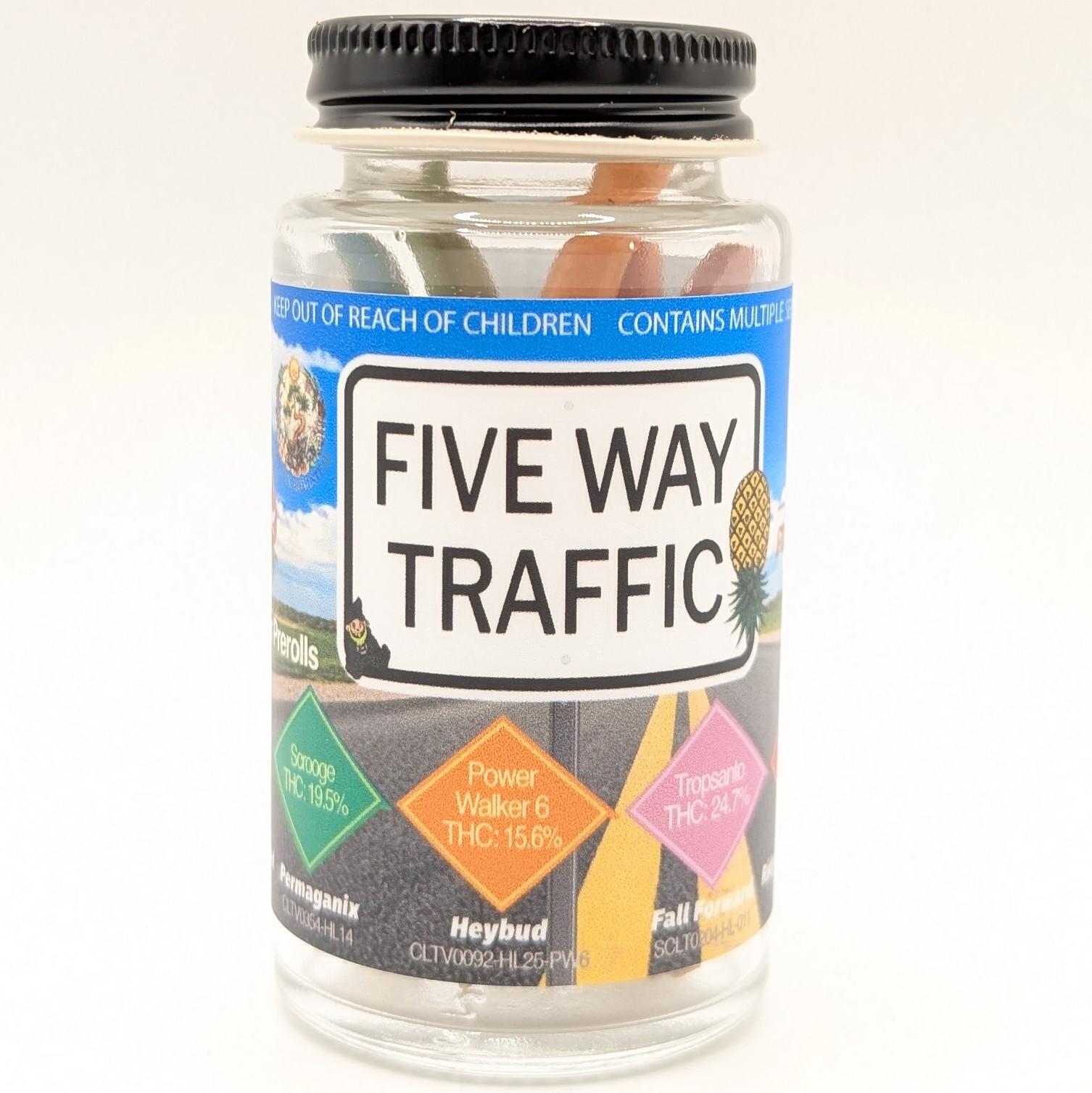 Photograph of product: 5 Way Traffic .5g x5pk Pre Rolls