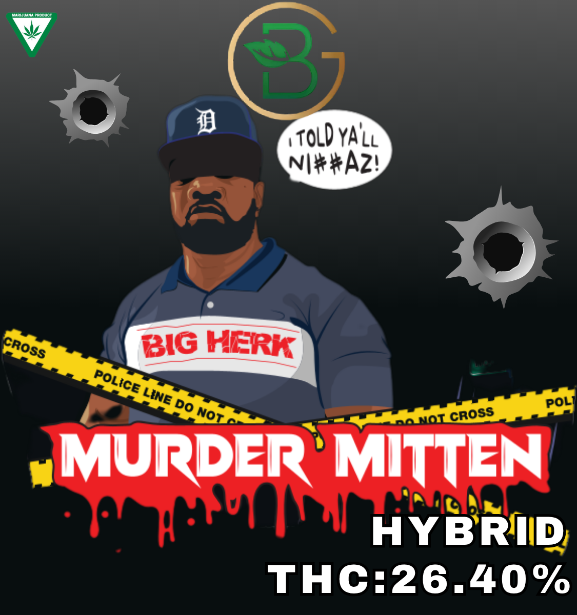Photograph of product: Zaza Tier Deli - Murder Mitten - 28g