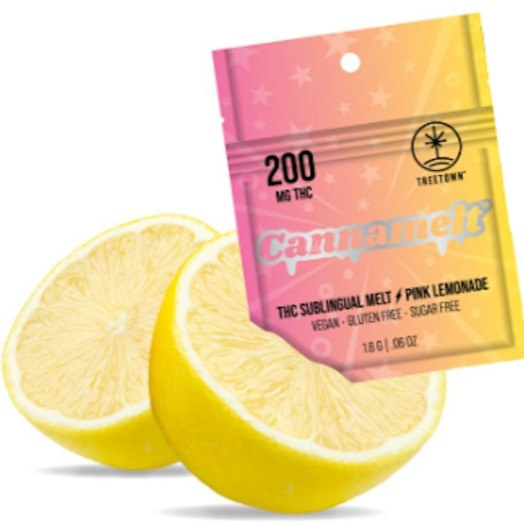Photograph of product: TT Cannamelt Sublingual Pink Lemonade 200mg