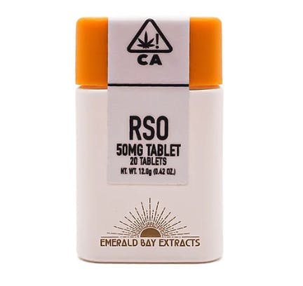 Photograph of product: Emerald Bay - 50mg Tablets - Berry Pie - Oui'd (1000mg)