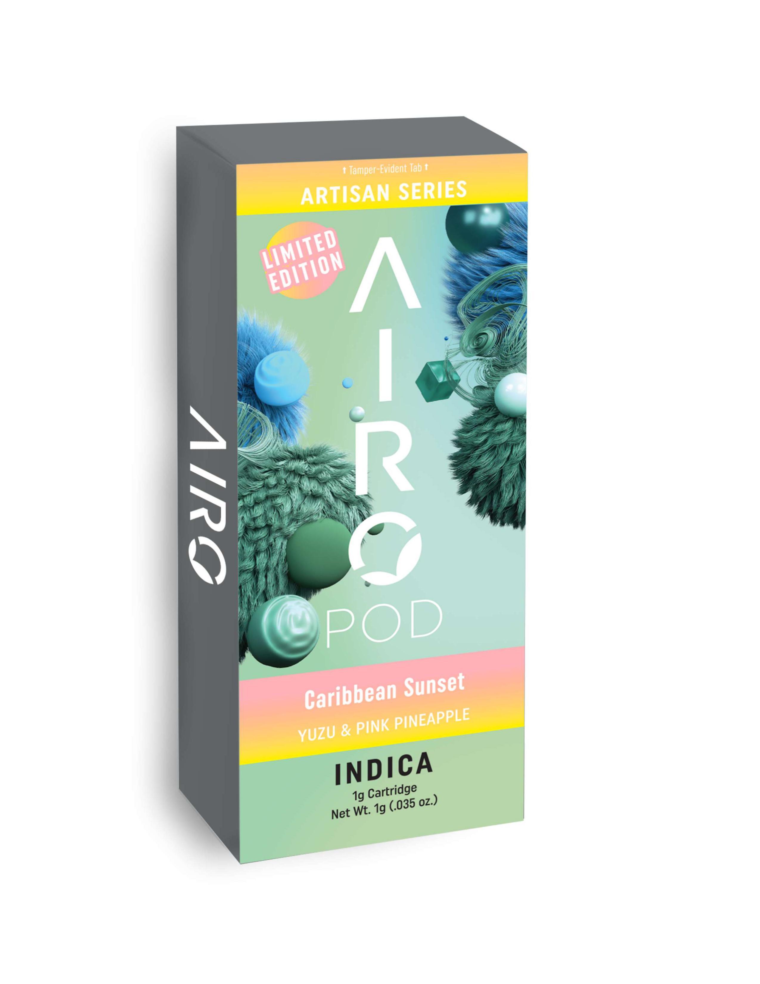 Photograph of product: AIRO - POD DISTILLATE - 1G - CARIBBEAN SUNSET - Oui'd