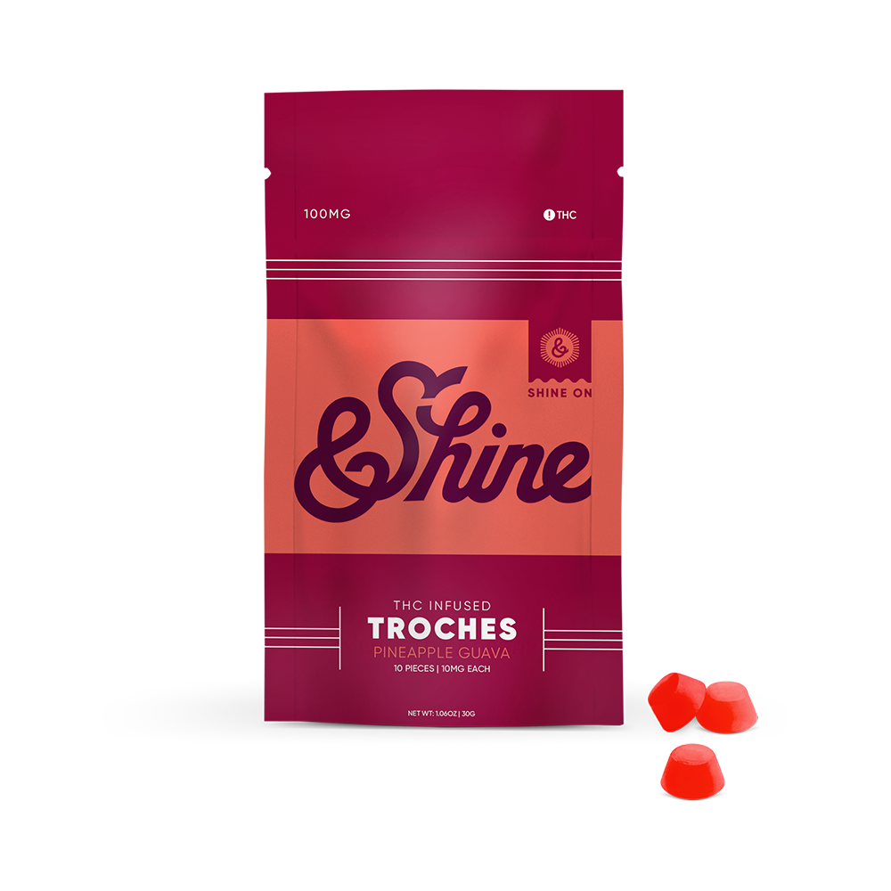 Photograph of product: 100mg Troches - Oui'd Inspired Pineapple Guava