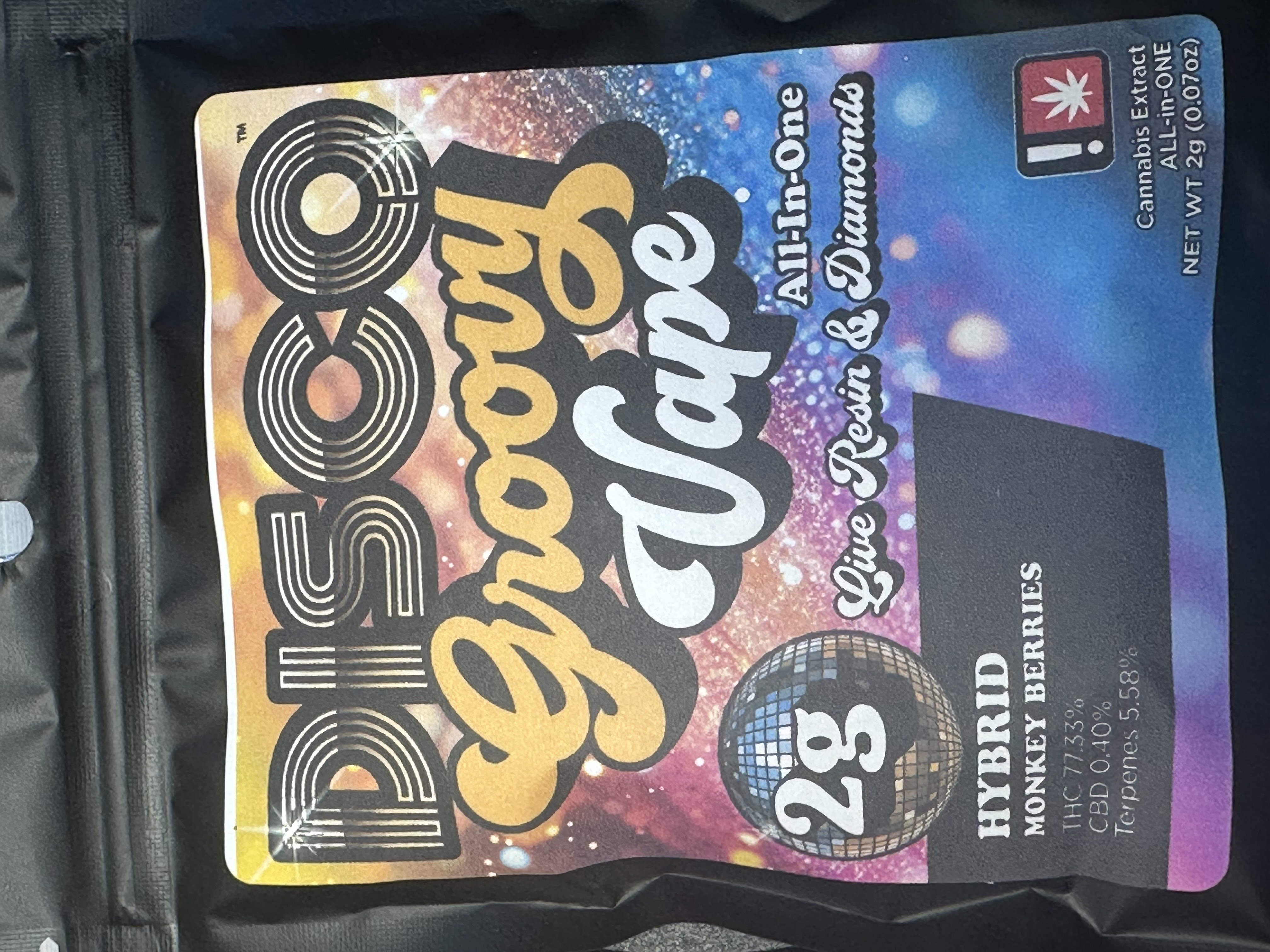 Photograph of product: Disco Dabs LR+ Diamonds AIO- Monkey Berries