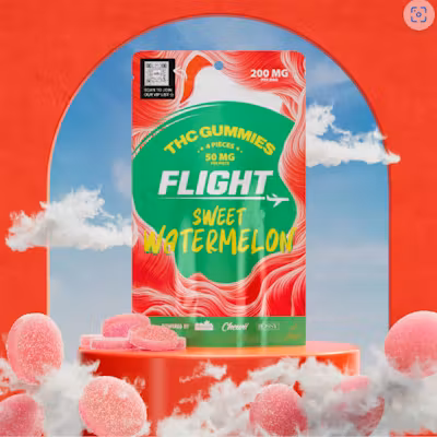 Photograph of Product: FLIGHT | SWEET WATERMELON 200MG GUMMIES