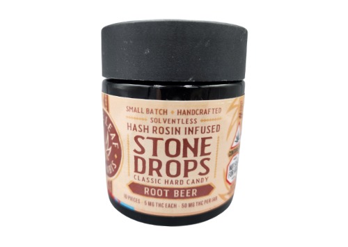 Photograph of product: Root Beer Stone Drops | Hard Candy | 50mg