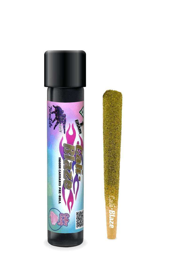 Photograph of product: Cali Blaze - Cotton Candy Tarantula - 1g Infused Pre-Roll