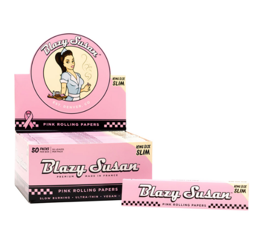 Photograph of product: Blazy Susan - Pink Rolling Papers