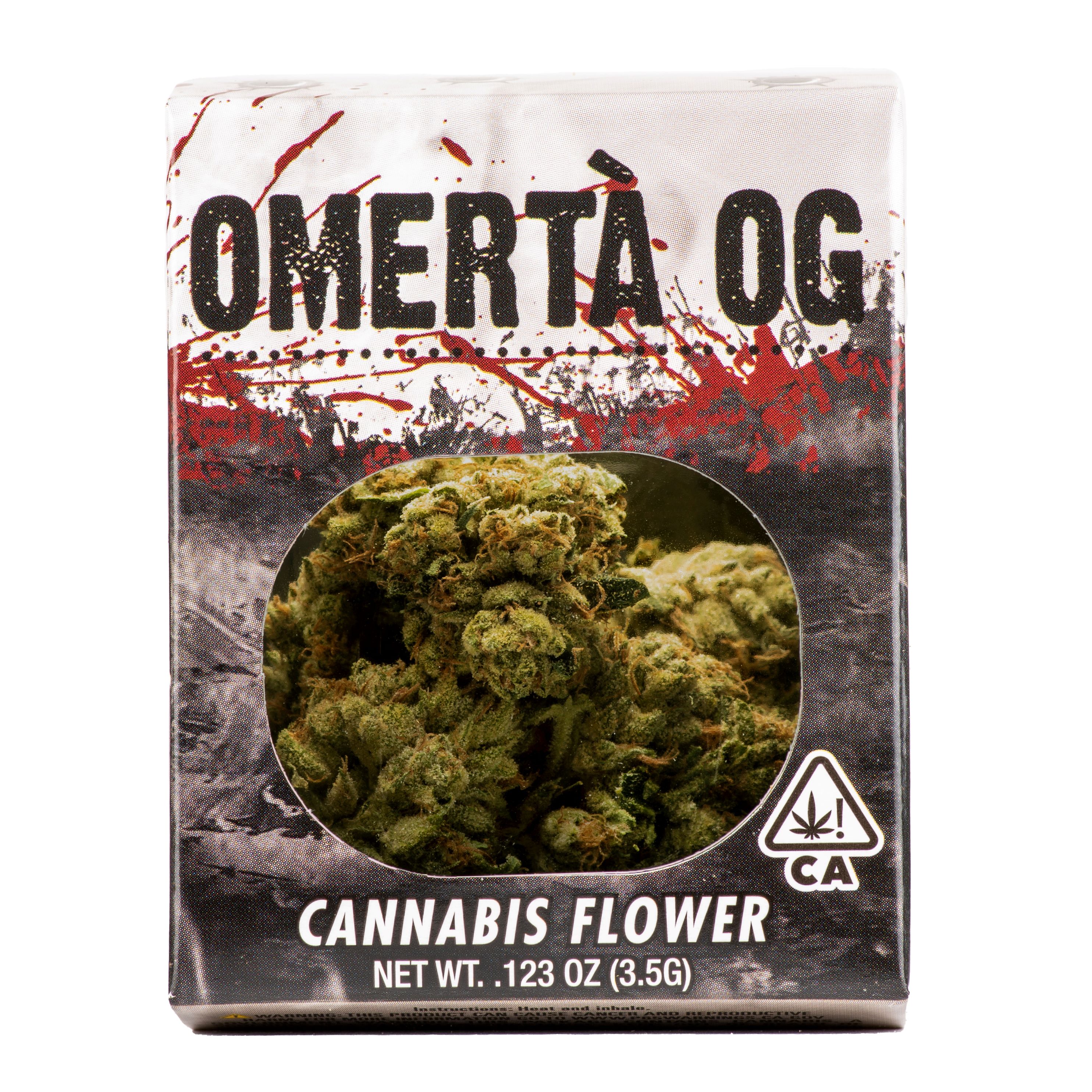 Photograph of product: Decibel Gardens - Omerta OG (I-Hybrid) Flower - 3.5g