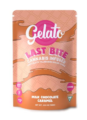 Photograph of product: Gelato | Milk Chocolate Caramel Sugar Cone | 200 mg Edibles