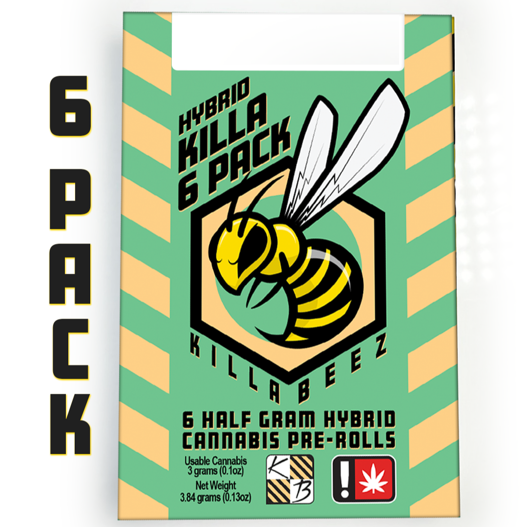 Photograph of product: Killa Beez > Pre Roll 6Pk x 0.5g > Hybrid > Mendo Breeze