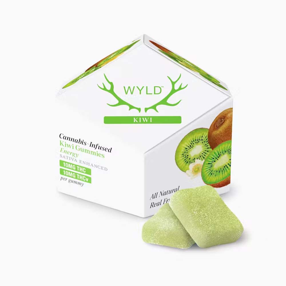 Photograph of product: Kiwi Gummies 1:1 TH-oui:TH-ouiv 100mg