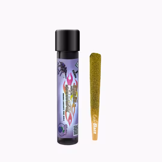 Photograph of product: Cali Blaze Blueberry Tarantula Infused Pre-Roll