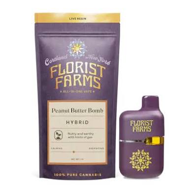 Photograph of product: Florist Farms | Live Resin | Peanut Butter Bomb