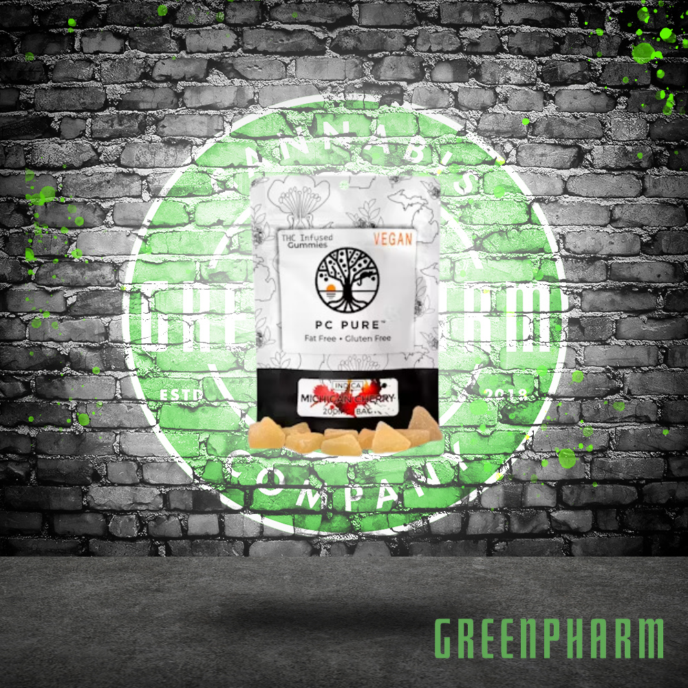 Photograph of product: PC Pure Michigan Cherry Gummies 200mg