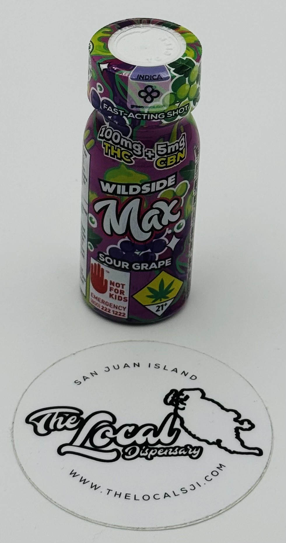 Photograph of product: Wildside Shot - Sour Grape 20:1 TH-oui|CBN