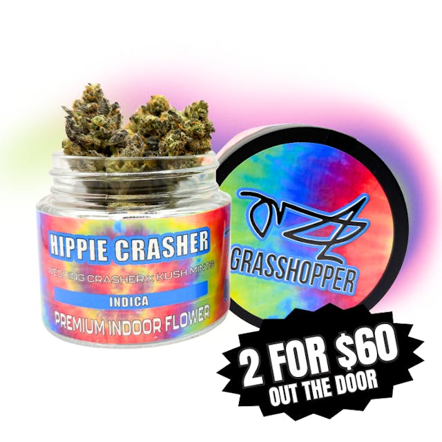 Photograph of product: Grasshopper - Premium Flower - Hippie Crasher - 3.5g - 