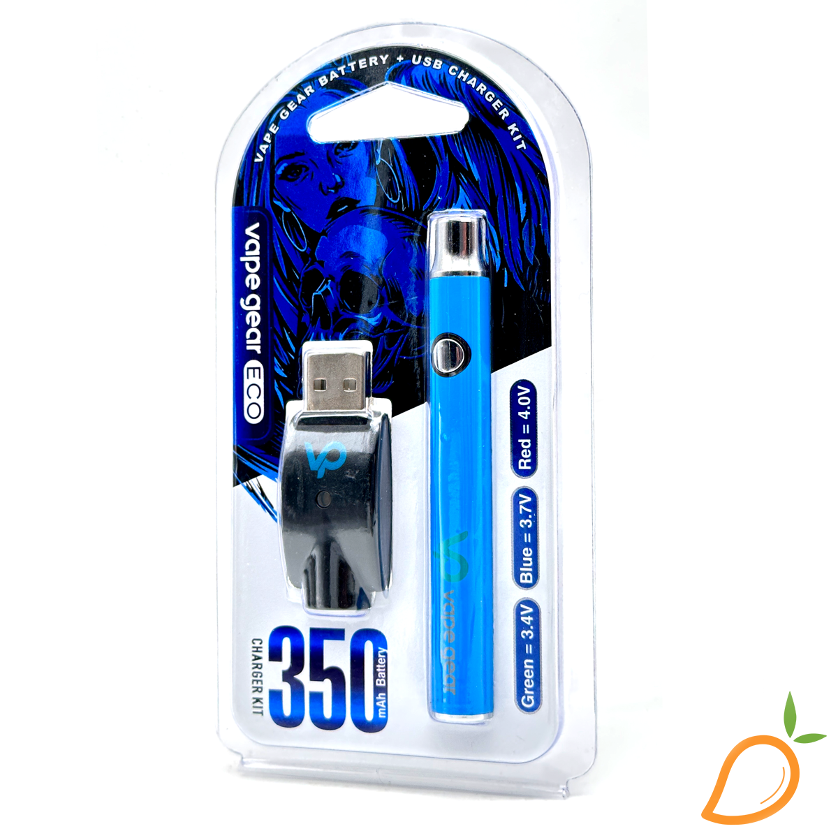 Photograph of product: Assorted Color Vape Gear 350mAh Battery