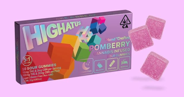 Photograph of product: 10PK Pomberry CBN Gummies - 