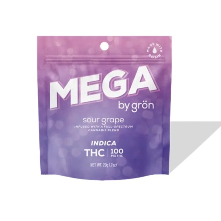 Photograph of product: Sour Grape Relaxing - 100mg TH-oui Mega Pearl - Gron