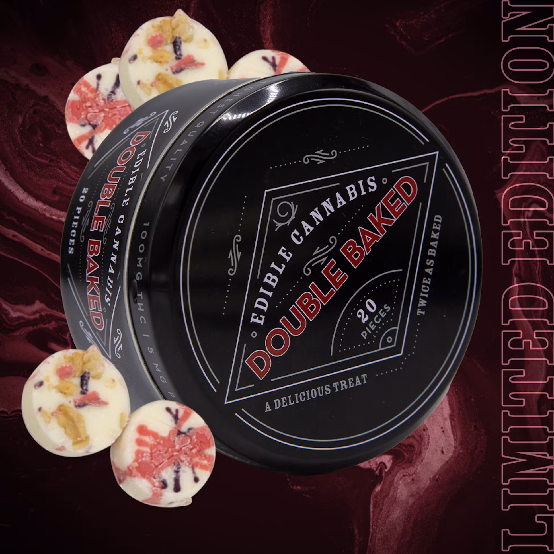Photograph of Product: Triple Berry Parfade Chocolates Nano RSO 20pk (EXPIRING SOON) (TAX INCLUDED)