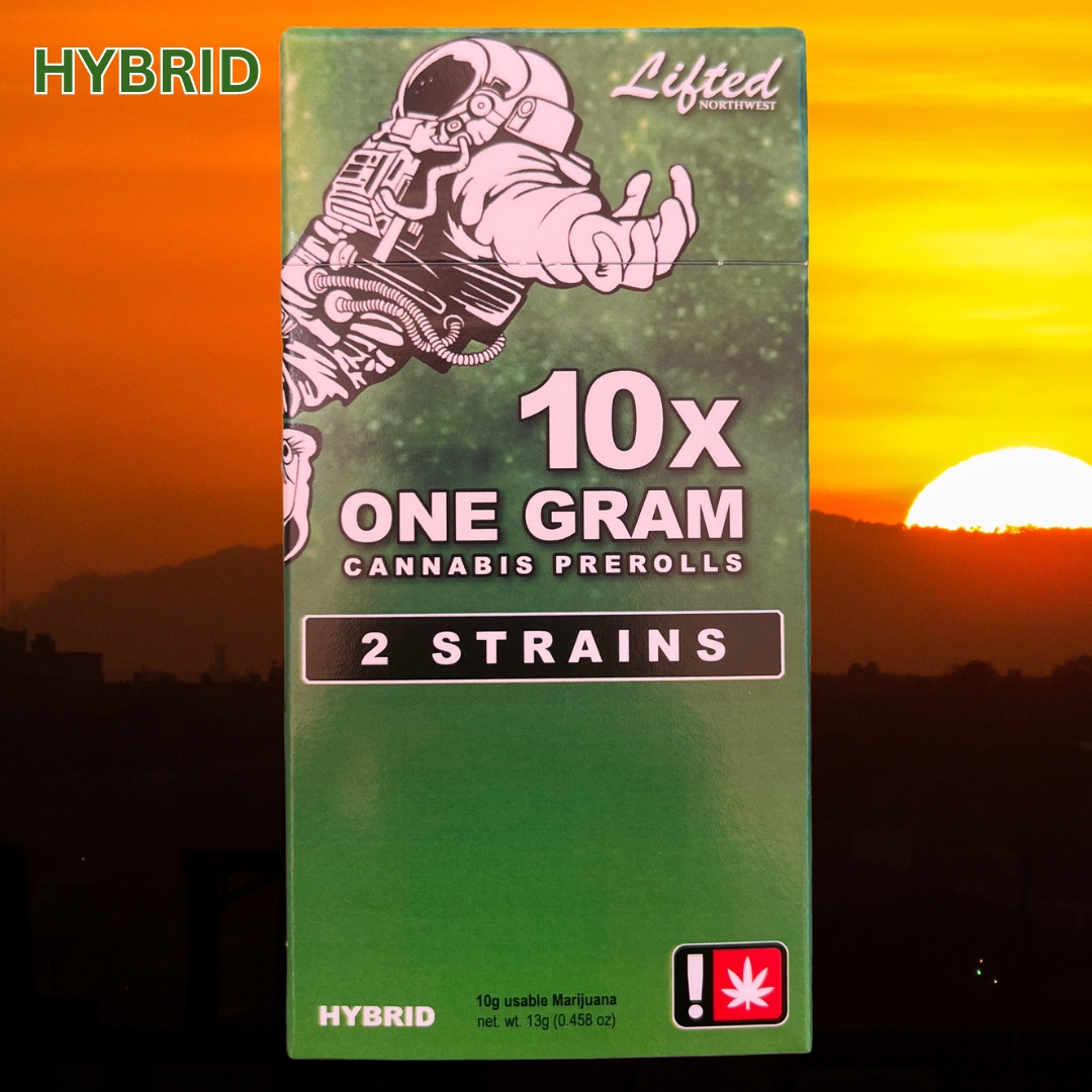 Photograph of product: Lifted - Pre Roll Pack 10x 1g - Tropical Punch & Supreme Ruckus (H)