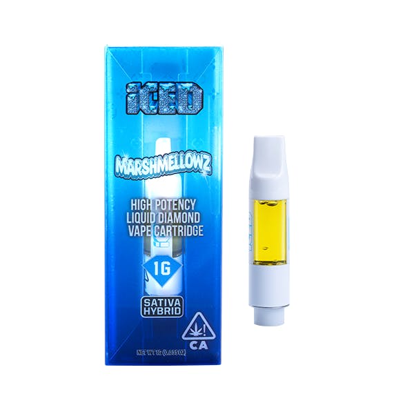 Photograph of product: Iced - Marshmellowz - Liquid Diamond Vape Cartridge - 1g *B2G1 EVERYDAY* - 1g Cart