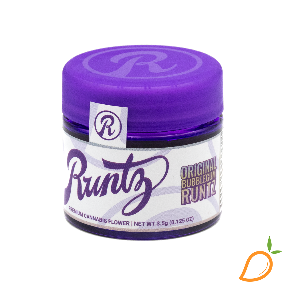 Photograph of product: 3.5g Original Bubblegum Runtz Prepackaged Flower Runtz