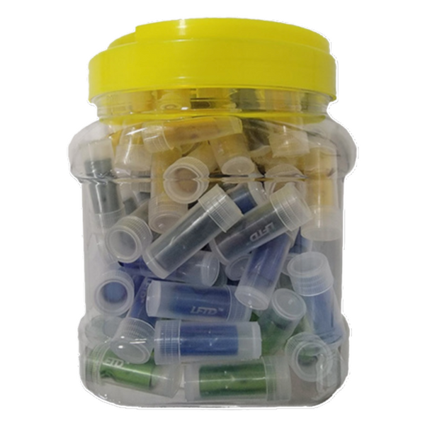 Photograph of product: LFTD - Glass Tips Assorted Colors - 8x25mm
