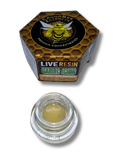 Photograph of product: Canna Bee | Jar Jar Sinks | Cured Resin Concentrate Oui'd