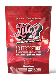 Photograph of product: Sleepy Cherry | 1:1:1 TH-oui:CBD:CBN Live Resin Gummies | 100mg