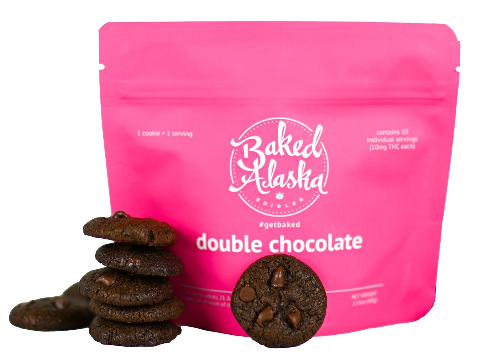 Photograph of Product: Double Chocolate Chip 2:1 (100mg) Baked Alaska