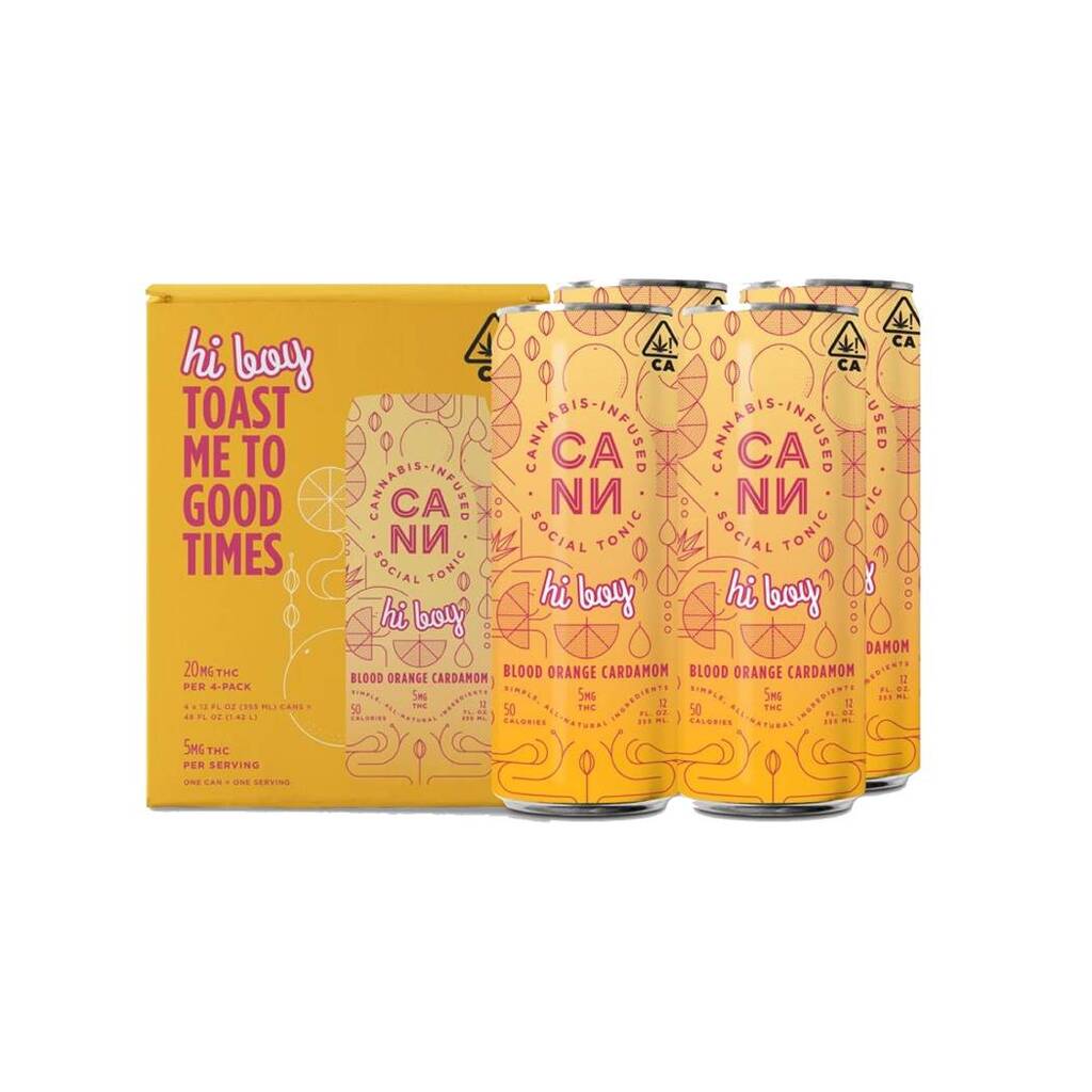 Photograph of product: Blood Orange Cardamom Hi Boy 4-pack - ["20mg"]