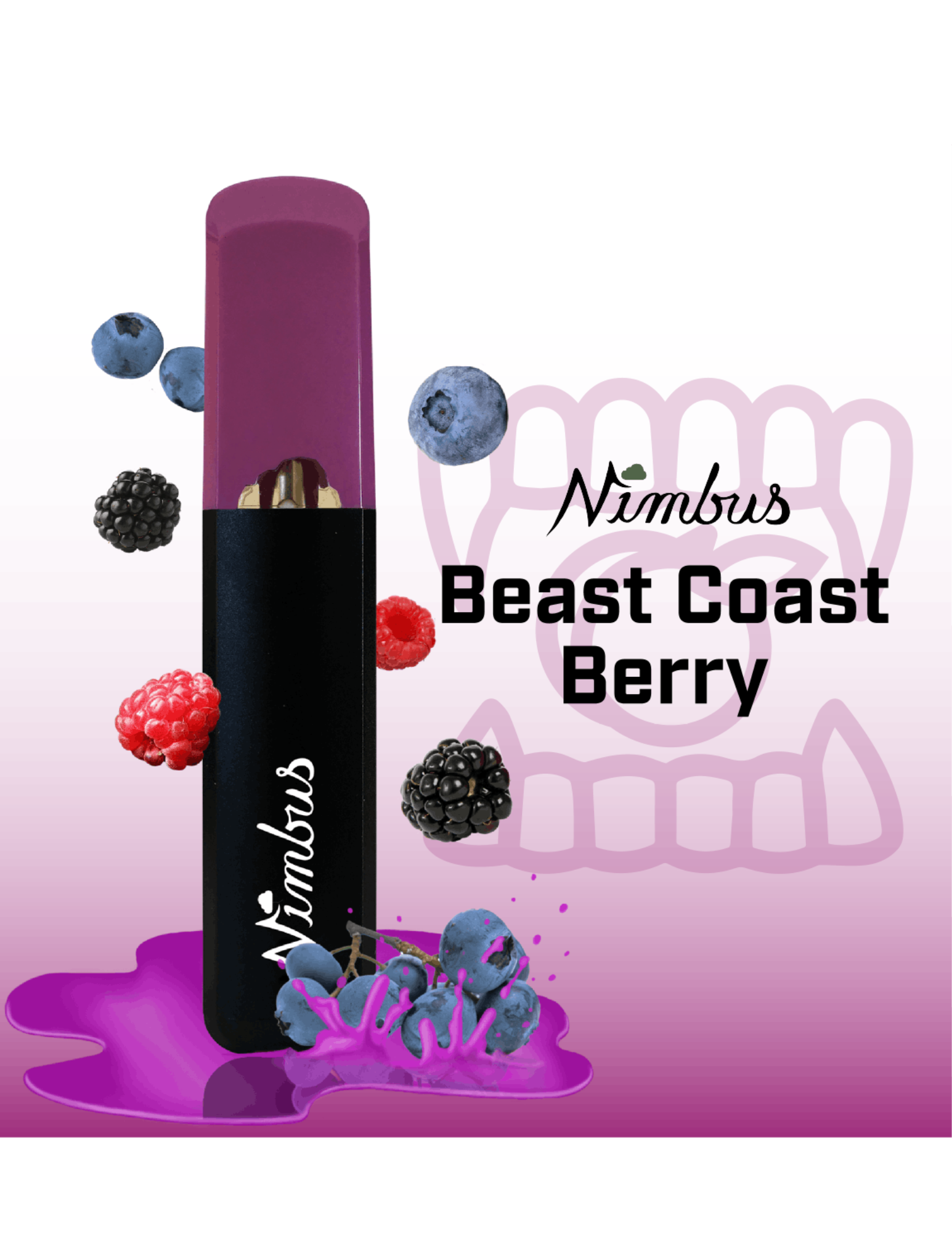 Photograph of product: Nimbus - Beast Coast Berry - Disposable