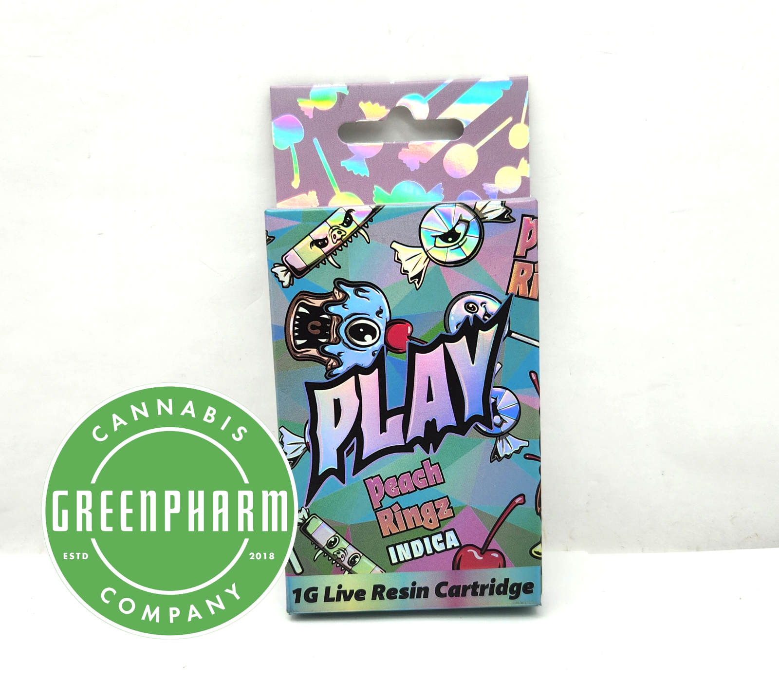 Photograph of product: Vape | PLAY | Peach Ringz LR Cart