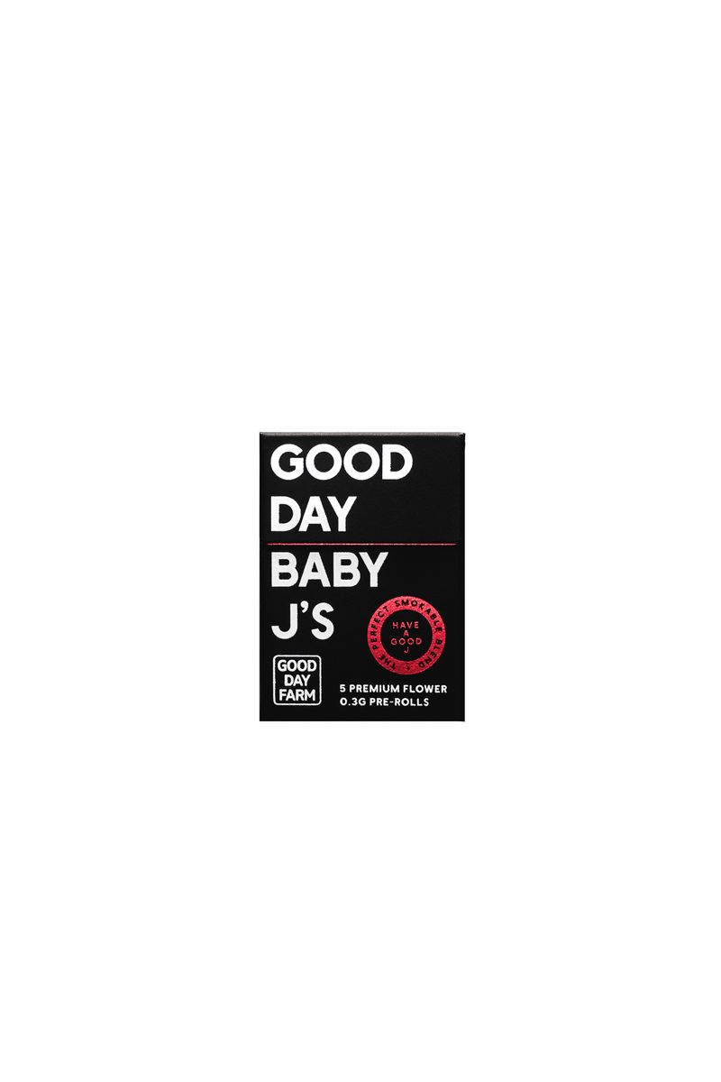 Photograph of product: GDF: Pre-Roll Pack | Banana Cream Cake X Jealousy | Baby J's | 0.3g ea | 5pk