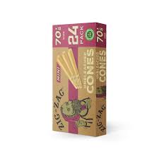 Photograph of product: PARA- AFG- Zig Zag Unbleached Mini 24pk Cones