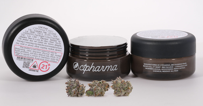 Photograph of product: GMO Purps - CTP 3.5g Flower (I) 25911