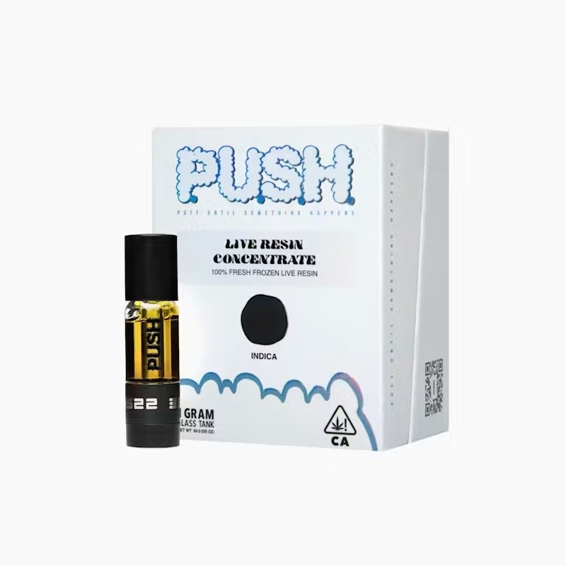 Photograph of product: PUSH: ALIEN BURGER 1G LIVE RESIN CART
