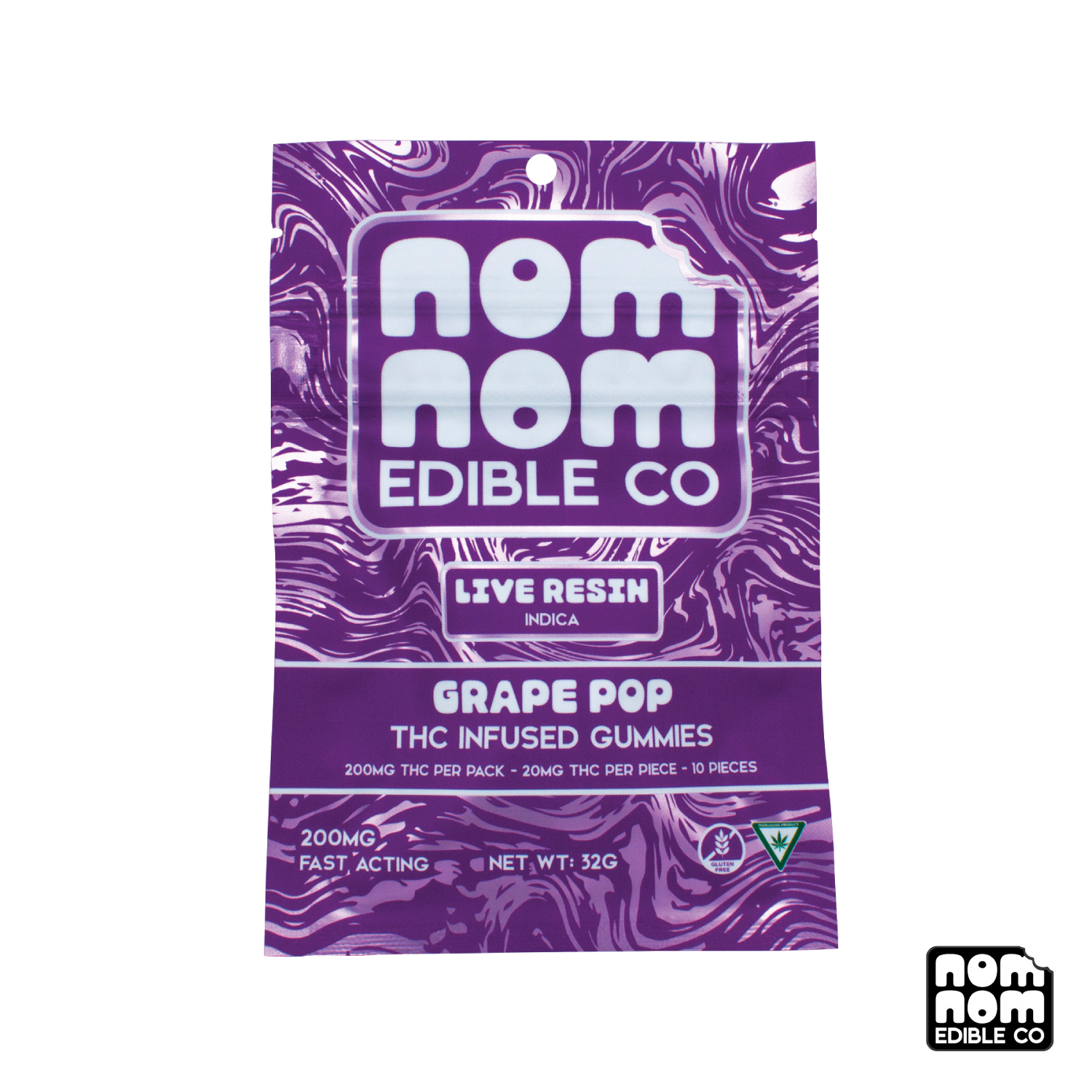 Photograph of product: Grape Pop Live Resin Gummies | 200mg