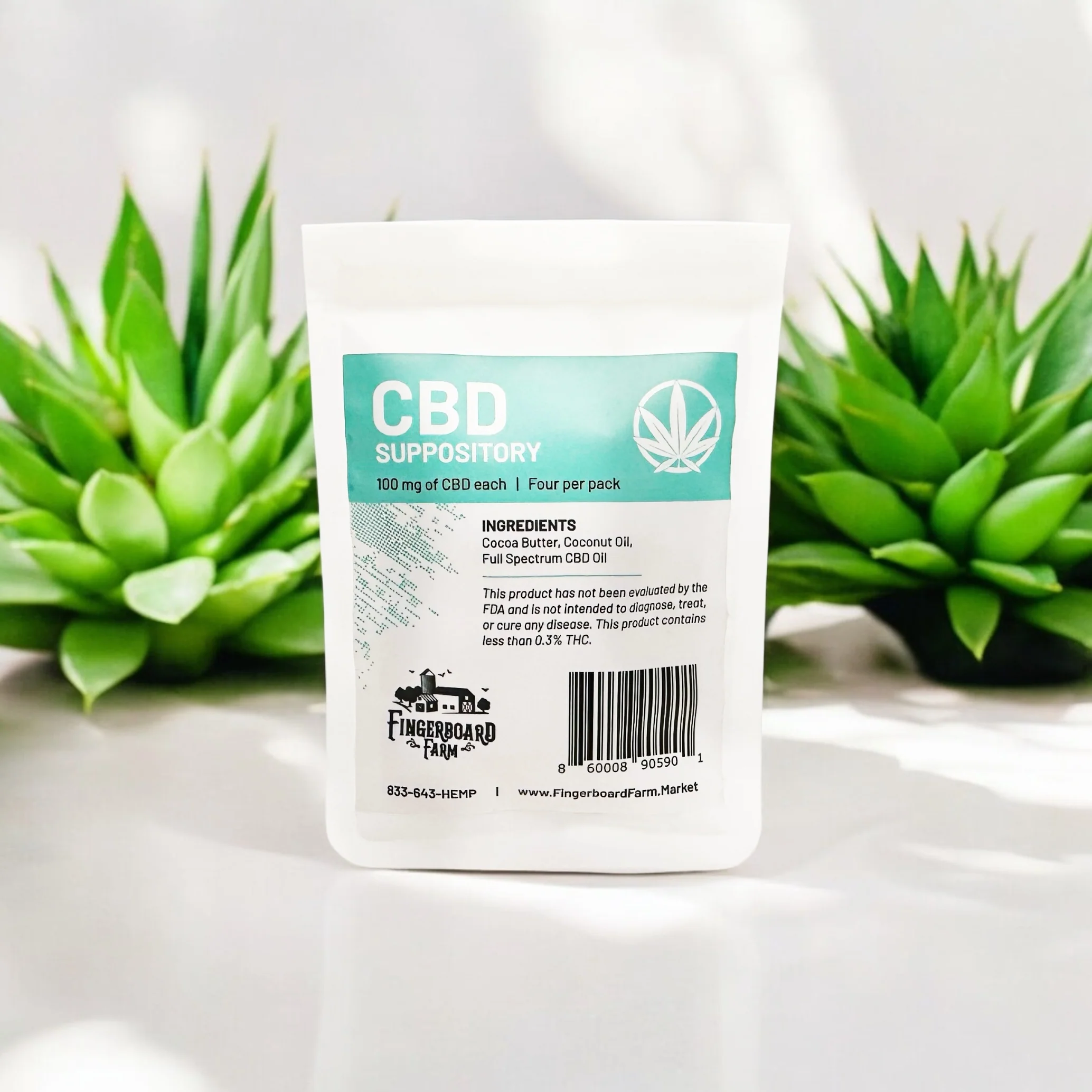 Photograph of product: Full Spectrum CBD Suppositories 100mg 4pk | 400mg