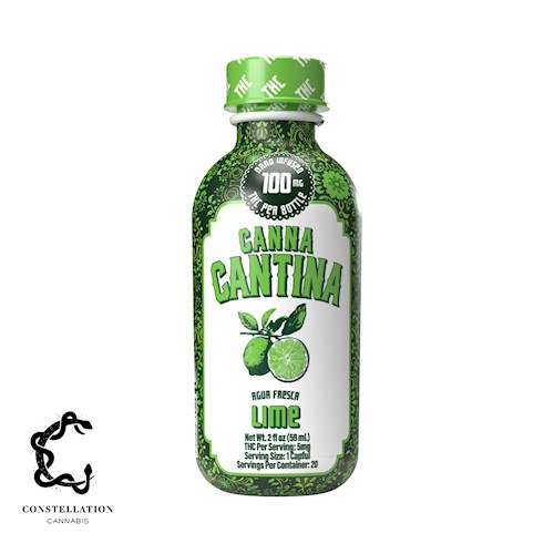 Photograph of product: Lime Canna Cantina Shot | 100mg (DOH)