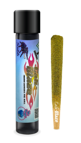 Photograph of product: Cali Blaze Tarantula Blue Muffin Infused Preroll