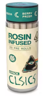Photograph of product: CLSICS  Berry Prism Rosin Preroll 5pk 0.5g Oui'd