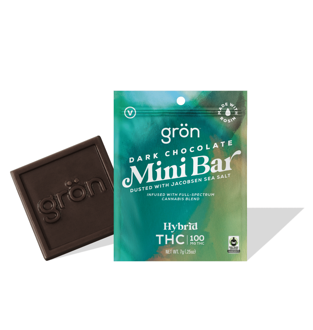 Photograph of product: Gron Dark Chocolate Mini Bar TH-oui - Hybrid 100mg