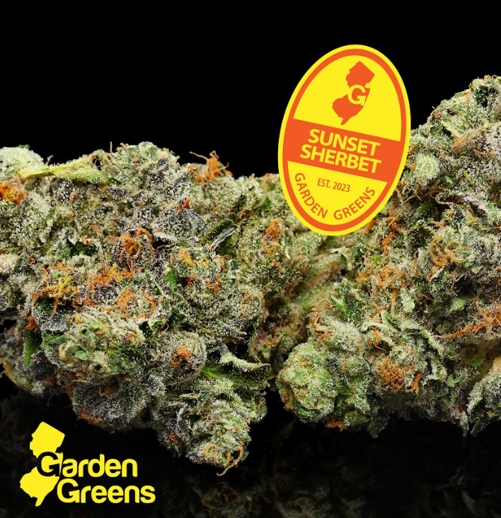 Photograph of product: [REC] Garden Greens | Sunset Sherbert | 3.5g Flower