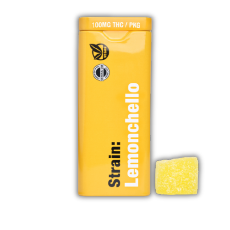 Photograph of product: Lemon (Lemonchello) ACTIVE 20pk 100mg Solventless Live Rosin Gummies (Drops)