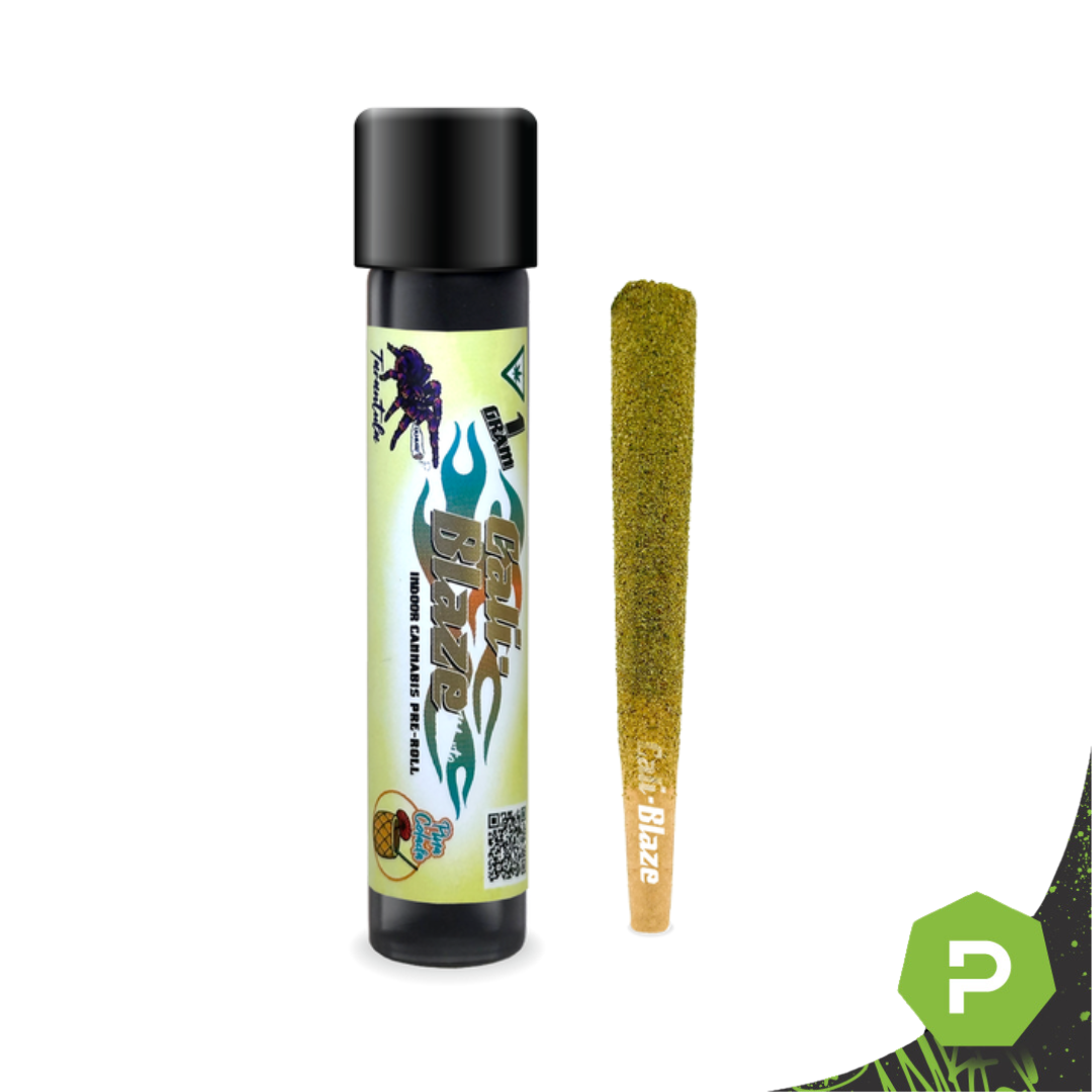 Photograph of product: Cali Blaze Tarantula Preroll | Pina Colada