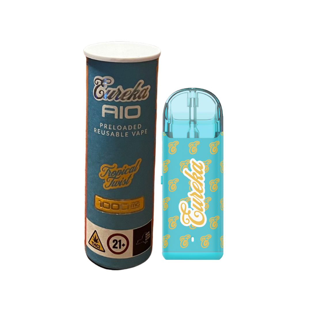 Photograph of product: Eureka | Tropical Twist Fusion | Vape AIO | Hybrid
